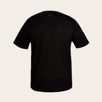Polera negra de manga corta OLKI 100% algodón peruano premium con logo discreto en el cuello.